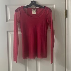 Fuzzi size small red long sleeved top